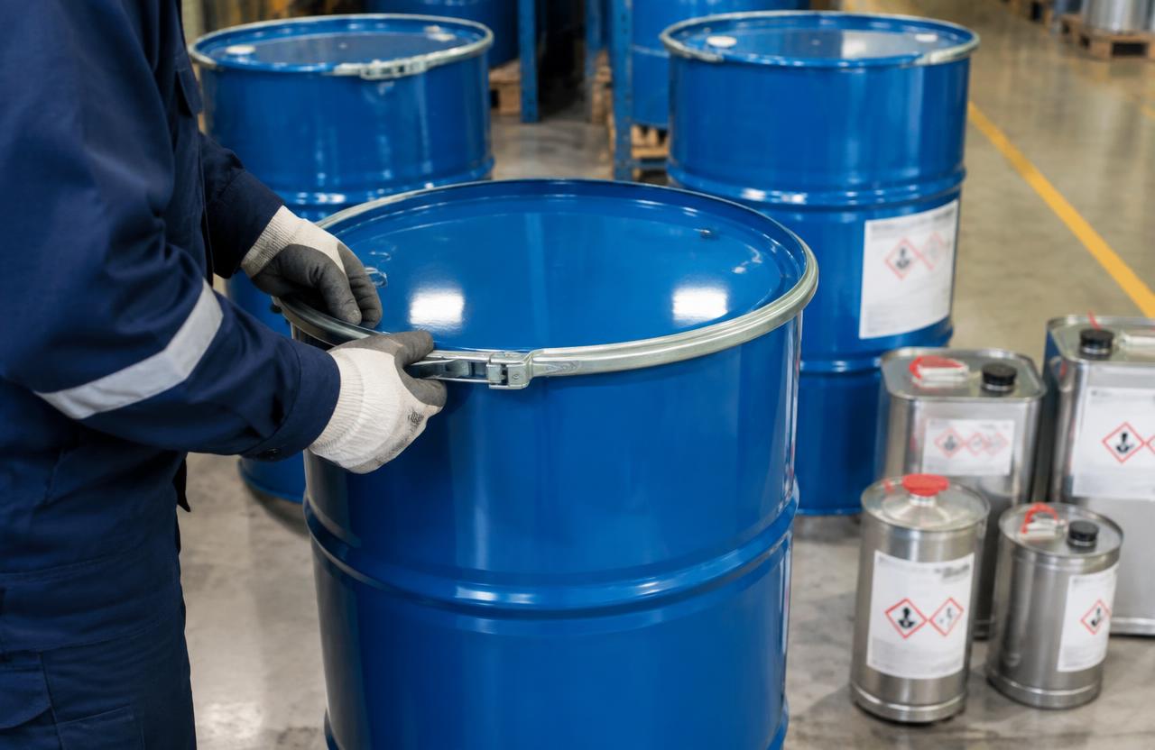 Mixed solvent containers prepared for recovery collection